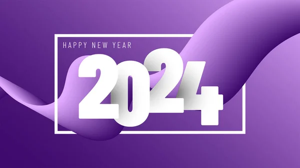 Šťastný Nový Rok 2024 Slavnostní Rok Pozadí — Stock fotografie