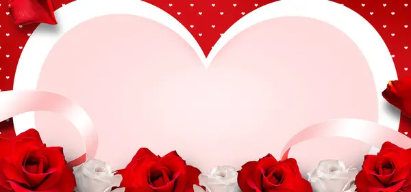 Valentinstag Rahmen Liebe Hintergrund Single Liebe Hintergrund — Stockfoto