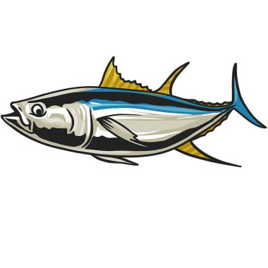 karalama tarzı ve beyaz arkaplan ile balık vektörü ve balık clipart renk balık
