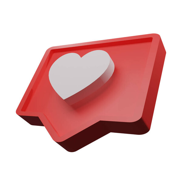 ike icon 3d rendering isolated like press love 3d icon share botton golden