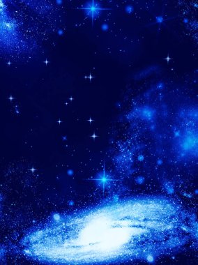 Uzayda inanılmaz güzel bir galaksi. Evrende milyarlarca galaksi var. Soyut alan arkaplanı. NASA Yıldız Arkaplanı