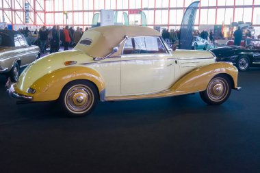 Alpine Renault, Alpinche, rally car at the ClassicMadrid exhibition of classic and vintage cars opened in Madrid and organised by the Salon Internacional del Vehculo Clsico, International Classica Car Salon, and Madrid Town Hall at Casa De Campo,