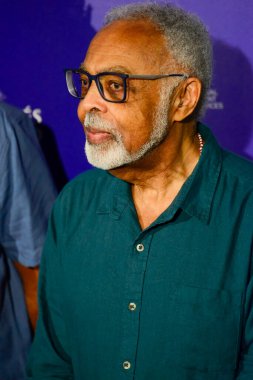 Gilberto Gil, Brezilyalı şarkıcı, söz yazarı, politikacı, ve Madrid 'deki Theatro Real / Royal Theatre' da düzenlenen Universal Music Festival 'de verdiği konserden önce ailesinin bazı üyeleri.