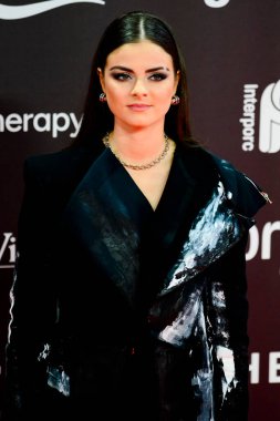 Lucia de la Puerta, 14 Kasım 2023 tarihinde Madrid 'deki The Music Station' da düzenlenen Gala GenZ Ödülleri sırasında yapılan fotoğraf çağrısında.