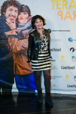 Elisa Mugica, İspanyolca aşk, Çiftler Terapisi, Terapia de parejas belgeselinin Prime Video prömiyeri sırasında kırmızı halıda poz verdi. Palacio de la Prensa Madrid İspanya 8 Şubat 2024.