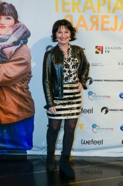 Elisa Mugica, İspanyolca aşk, Çiftler Terapisi, Terapia de parejas belgeselinin Prime Video prömiyeri sırasında kırmızı halıda poz verdi. Palacio de la Prensa Madrid İspanya 8 Şubat 2024.