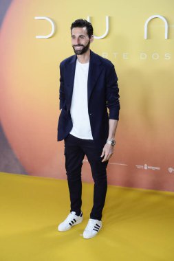 Alvaro Arbeloa posing on the red carpet photocall during. Dune Part 2, Dune Part Two, premiere at the Kinepolis cinema complex in Madrid Spain February 22nd 2024 clipart