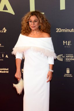 Lolita Flores, Lolita, Spanish actress and singer attended the Talia Awards 2024 for the Performing Arts Academy of Spain posing during the photocall at the Teatro Espanol de Madrid, Spain April 22nd 2024 clipart