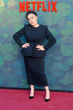 Candela Pena seen posing at the photocall during the Netflix premiere of the tv miniseries The Asunta Case - El Caso Asunta, at the Conde Duque cultural centre, Madrid, Spain April 25th 2024 clipart