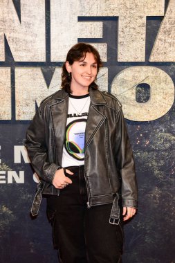 Ines de Len, 6 Mayıs 2024 tarihinde İspanya 'nın başkenti Madrid' de Maymunlar Cehennemi 'nin Krallığı adlı maymun kurgu filminin özel bir gösterimi sırasında fotoğraf çekimi sırasında poz verdi.