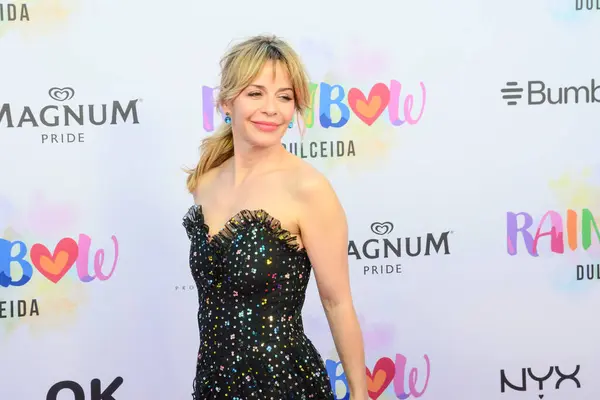 stock image Mara Adnez posed at the photocall during the Dulceida Rainbow Pride Week party held at the Le Tavernier in Madrid Spain