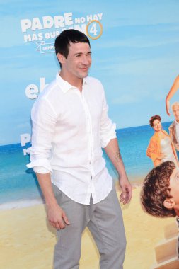 Juanjo Ballesta posing at the photocall during the media presentation of the Spanish comedy film, Father There Is Only One 4 - Padre no hay mas que uno 4 - at the Cine Callao Madrid Spain. clipart