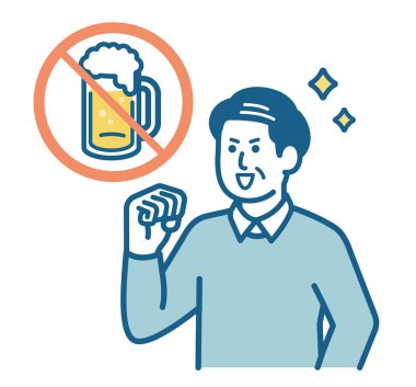 Yaşlı adam içkiyi bırakmaya karar veriyor.