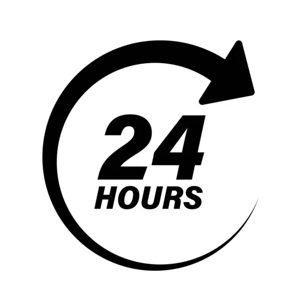 Hours Icon Vector Illustration — Stock Vector