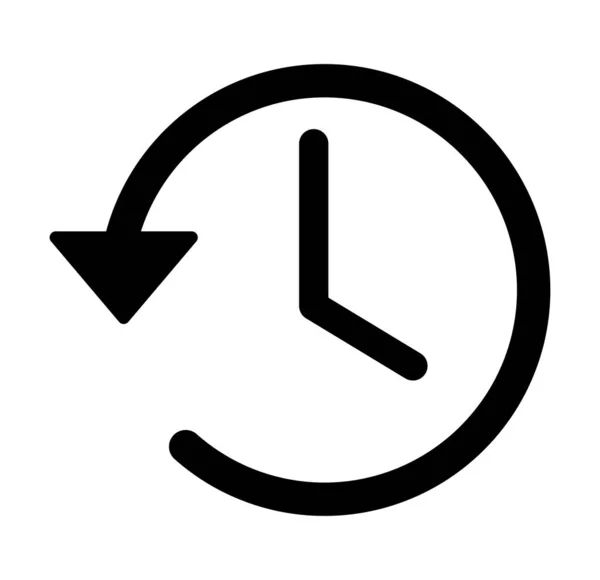 Historia Cuenta Icono Vector Reloj Tiempo Icono Vector Ilustración — Vector de stock
