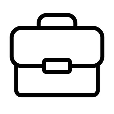 İş Çantası. Evrak çantası sembolü. İş çantası. izole edilmiş taslak vektör çizimi