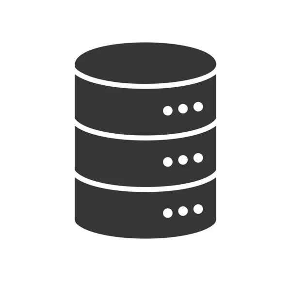 Icona Vettoriale Archiviazione Server Database — Vettoriale Stock