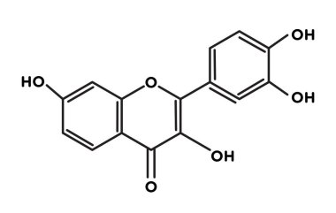 Fisetin moleküler yapı vektörü.