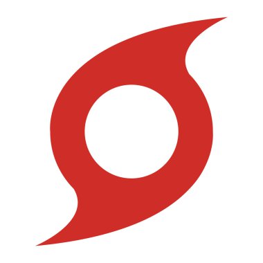 Kasırga ikonu. çizgi Vektör İllüstrasyonu