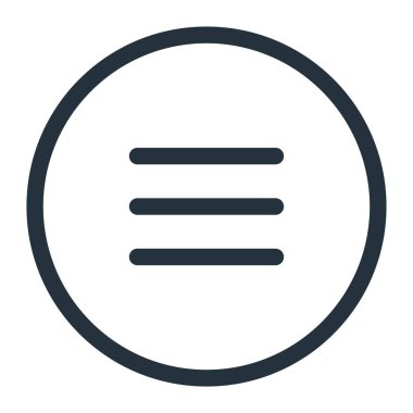 Uygulamalar ve web siteleri için menü simgesi