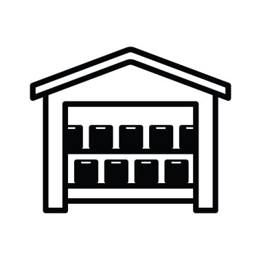 Stok simgesi. Vektör çizim.