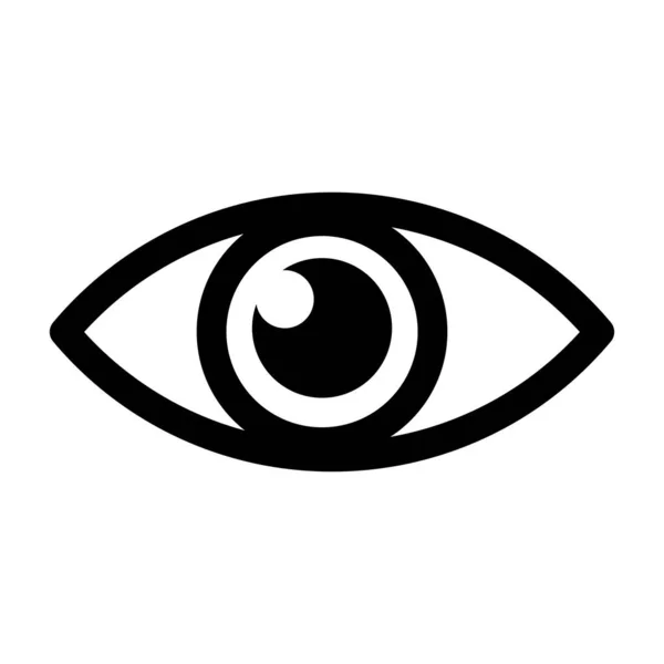 Göz simgesi. Vektör satırı illüstrasyonu
