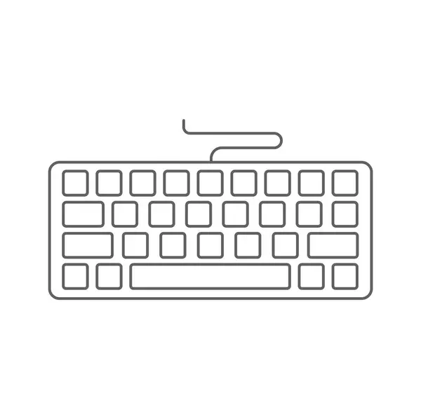 Klavye simgesini. Vektör çizim.