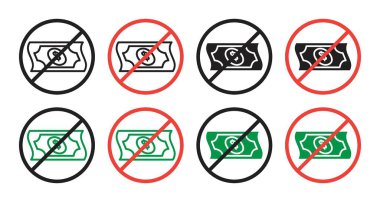 Ücretsiz simge seti. Ücretsiz Para Nakit maliyet vektör sembolü siyah dolgulu ve ana hatlarıyla. Fiyat Karşıtı Hizmet İş İmzalama.