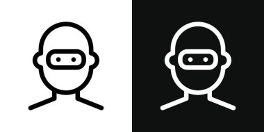 Soyguncu Simgesi Seti. Hırsız Hırsızlığı Vektör Sembolü Siyah Dolu ve Özet Tarzı. Para Hırsızlığı İmzası.