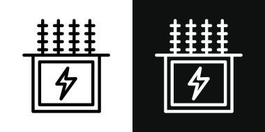 Siyah ve beyaz renkte boolean vektör simgesi