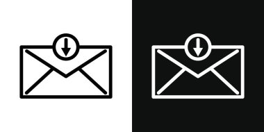 Siyah ve beyaz renkte boolean vektör simgesi