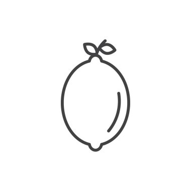 Limon Simgesi Seti. Limonlu turunçgil sembolünü siyah doldurulmuş ve ana hatlarıyla çizilmiş bir şekilde dilimle. Keskin Limon Dilimi Vitamini.