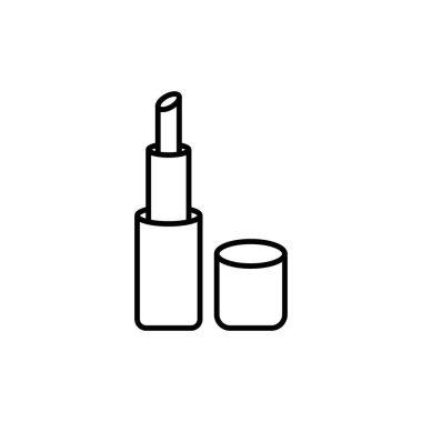 Ruj ikonu hazır. makyaj dudağı vektör sembolü.