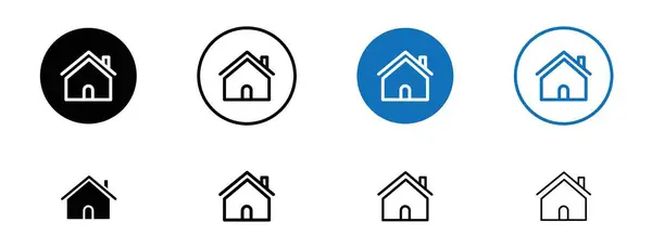 stock vector Home icon set. residential house mortgage vector symbol. website homepages sign. real estate apartment property icon.