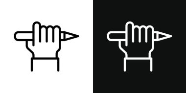 Kendini ifade etme simgesi ayarlandı. Kişisel eğitim vektörü sembolü.