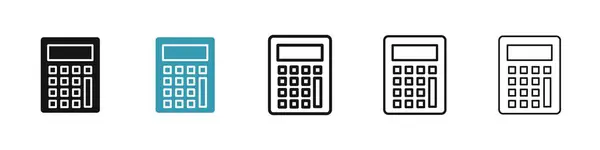 stock vector Calculator icon set. accounting calculate vector symbol.