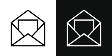 Zarf simgesi açılsın. E-posta adresi web vektör sembolünü aç. Siyah doldurulmuş ve özetlenmiş biçimdeki e- posta işaretini aç.