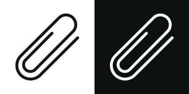 Eklenti klipsi simgesi seti. ataç vektör sembolü. dosya ya da resim ekleme işareti. e- posta belgesi ekleme klipsi simgesi seti.