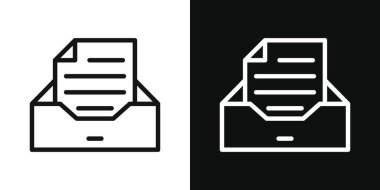 Arşiv simgesi seti. veri dosyası dizini kutu vektör sembolünü düzenle. belge depolama işareti. ofis projesi kağıt depolama çekmece simgesi siyah doldurulmuş ve özet biçimi.