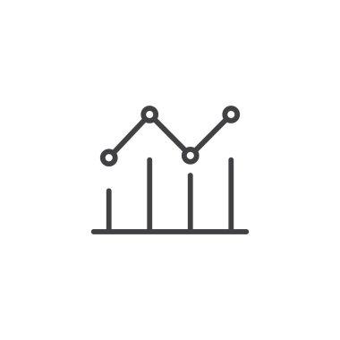 İstatistikler ayarlandı. Ekonomik istatistik çizgisi bar vektör sembolü. Piyasa tahmini yükselme tabelaları. Tahminen kâr analizi piktogramı. Siyah doldurulmuş ve özetlenmiş biçimdeki yüksek büyüme eğilimi işareti.