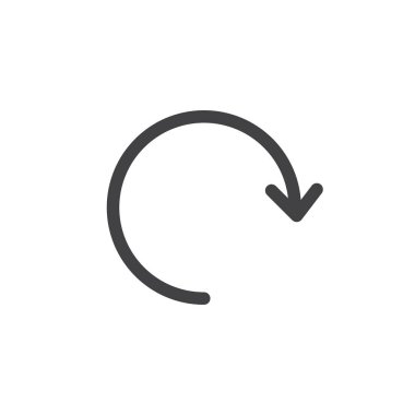 Simge yeniden ayarlandı. Vektör sembolünü tazele, yeniden başlat veya yeniden yükle. Kurtarma ya da sıfırlama düğmesi. Siyah doldurulmuş ve özet biçimli sürüm işareti.