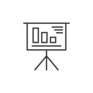 Sunum simgesi ayarlandı. İş semineri kurul vektör sembolü. Sınıf profesyonel tabela işareti siyah doldurulmuş ve özet biçimli.