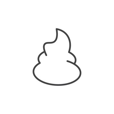 Poop icon set. dog shit vector symbol. animal poo icon in black filled and outlined style.