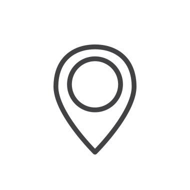 İşaret simgesi ayarlandı. Harita konumu pin vektör sembolü. Konum işaretleyici düğmesi. adres işaretleyici işareti.