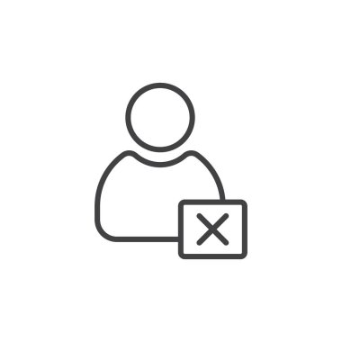 Kullanıcı simgesi setini sil. Kısıtlı üye vektör sembolü. Hesap işaretini sil. Hesap simgesini siyah doldurulmuş ve özet biçimle iptal et.