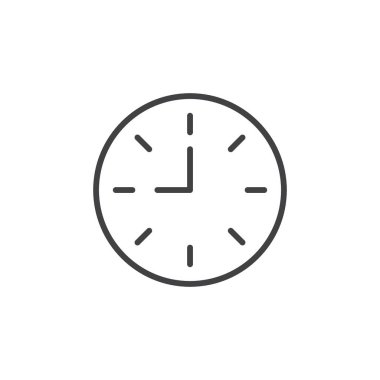 Saat 9 simgesi hazır. Sabah 9 ya da akşam vektör sembolü siyah doldurulmuş ve çizilmiş biçimdedir.