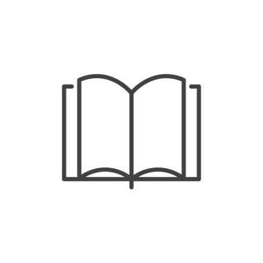 Kitap simgesi açık. hikaye kitabı vektör sembolünü siyah doldurulmuş ve özet biçimle oku.