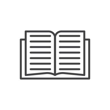 Kitap simgesi ayarlandı. yayınlama defteri vektör sembolü. Günlük resim grafiği.