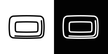 Sabun ikonu seti. sert duş sabunu vektör sembolü siyah doldurulmuş ve çizilmiş biçimdeName.