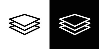 Katman simgesi seti. 3 seviye kumaş vektör sembolü. Üç kat koruma işareti. çok katmanlı malzeme simgesi.